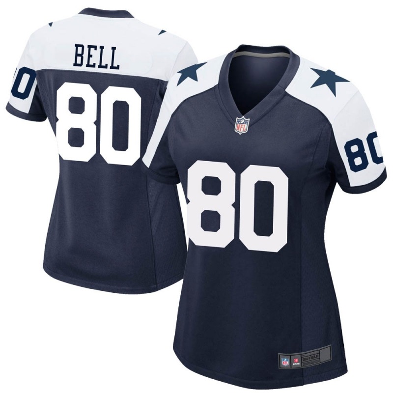 2020 Nike NFL Women Dallas Cowboys #80 Blake Bell Navy Game Alternate Jersey->dallas cowboys->NFL Jersey